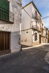 Fototapeta na wymiar Summer & streets, Andalusia. Jaen, Spain. (vertical)