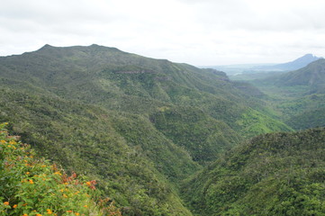 Fototapeta na wymiar Mountains Of Mauritius