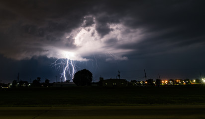 lightning silhouette