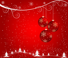 Christmas holiday snow red winter background design