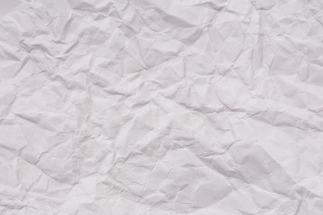 Paper crumple with the texture of the surface,White creased paper texture for abstract background..