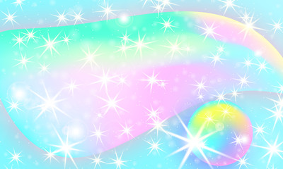 Fluid shapes composition. Fantasy universe.