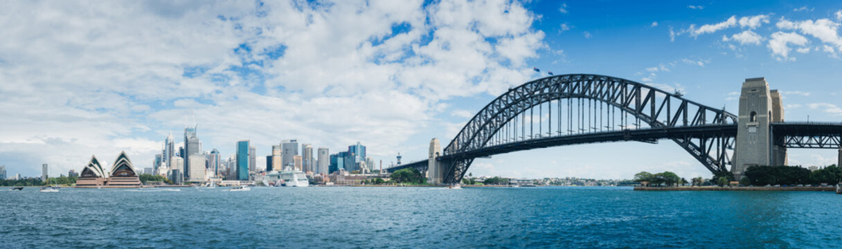 Panorama of Sydney Harbour Bridge