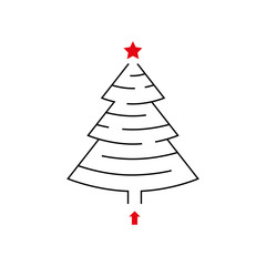 Christmas tree children's labyrinth conundrum