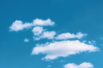 white clouds in a blue sky