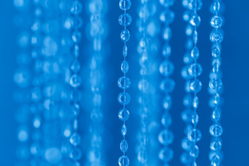 Obraz na płótnie Canvas Blue electric bokeh glitter texture christmas abstract background