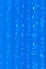 Naklejka na ściany i meble Blue electric bokeh glitter texture christmas abstract background
