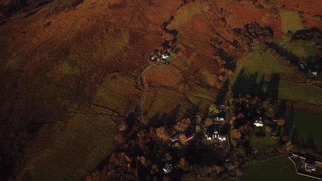 aerial footage of loch linnhe shot from duror on the west coast of scotland in the argyll region of the highlands of scotland showing corran ferry straight and shuna and lismore islands