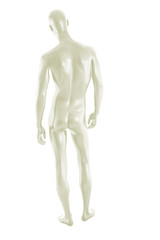 Gloss color mannequin male isolated