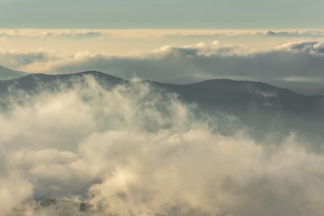 Scenic view from Clingmans dome, Great Smoky Mountain Nation Park , Tennessee USA
