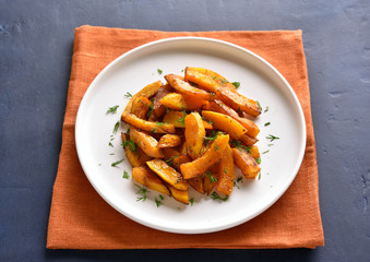 Roasted pumpkin slices