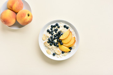 Oas porridge in bowl