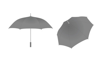 Classic grey umbrella. vector illustration © marijaobradovic