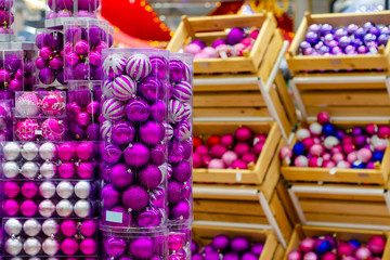 Christmas toys for sale in the store.