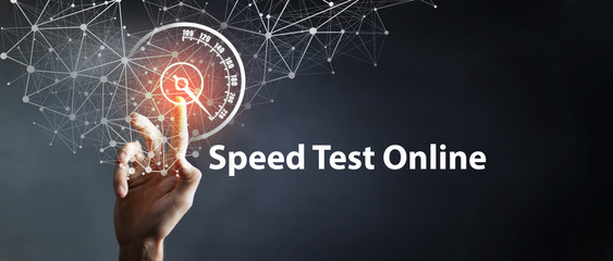sharp acceleration of the speed of the Internet. online speed test