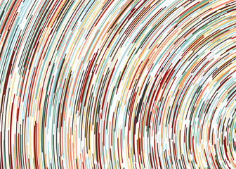 Colorful Universe Circular Distribution Computational Generative Art background illustration