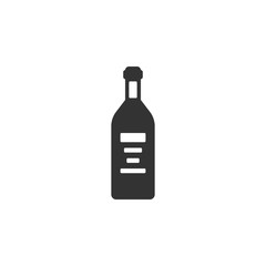 Wine bottle icon. Wine bottle symbol design. Stock - Vector illustration can be used for web.