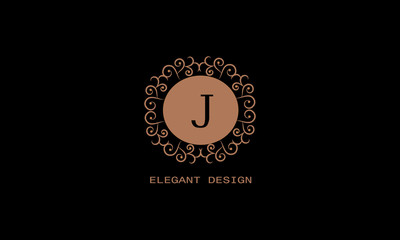Stylish elegant monogram letter W. Decorative template for cafes, bars, restaurants, hotels, boutiques. Business style and company brand. Vector illustration