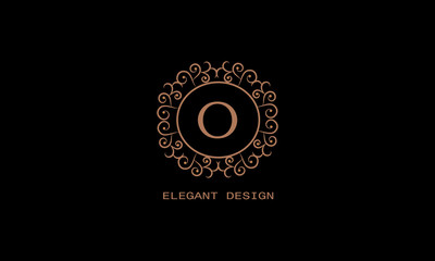 Stylish elegant monogram letter W. Decorative template for cafes, bars, restaurants, hotels, boutiques. Business style and company brand. Vector illustration