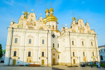 Fototapeta na wymiar Dormition Cathedral Kiev Pechersk Lavra