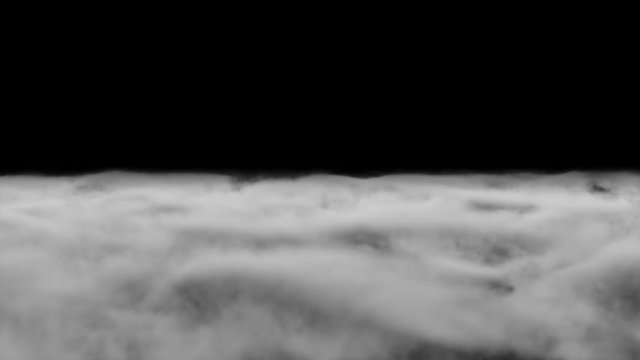 Smoke fog clouds ondulating on the ground looped white with alpha channel, Pre-Keyed stock footage element for compositing. Ideal for visual effects & motion graphics.