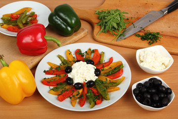 Bell pepper carpaccio