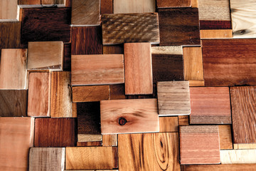 Textured of wood cube background use for multipurpose shape texture pattern