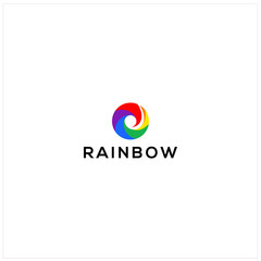 Rainbow Logo design vector template