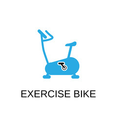 Exercise bike icon. Exercise bike symbol design. Stock - Vector illustration can be used for web.