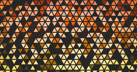 Abstract geometrical colorful illustration with small colored particles.