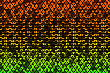 Abstract geometrical colorful illustration with small colored particles.