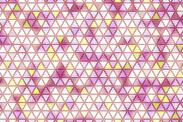 Abstract geometrical colorful illustration with small colored particles.