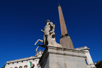 Fototapeta premium Roma, fontana dei Dioscuri