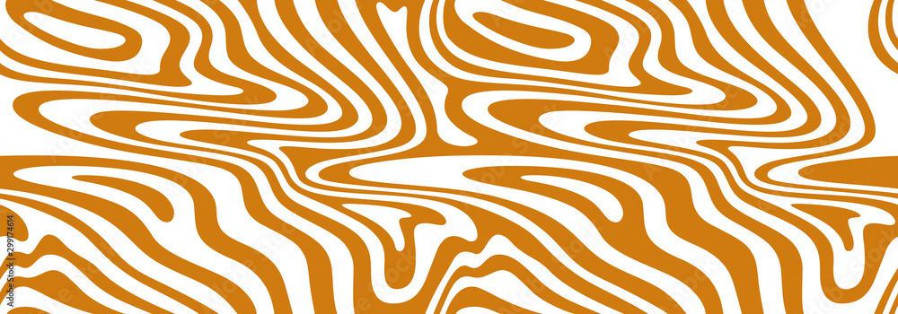 Poster Vector Seamless Pattern with Flowing Salted Caramel. Abstract Sweet Texture