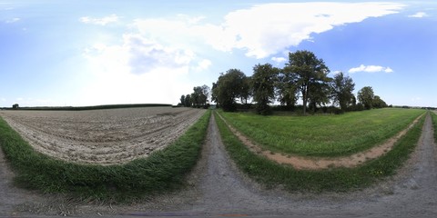 Polish natural environment 360 degree panorama