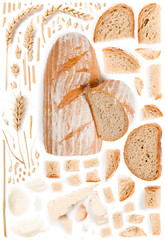 Bread and Wheat Collection Abstract