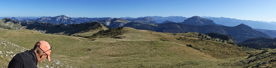 Paysage vue lors d'une randonnée 