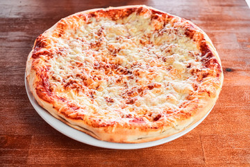 Pizza on a plate