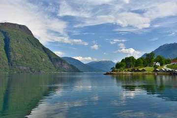 Fototapeta na wymiar Sognefjord - the largest in Norway