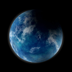 planet on black