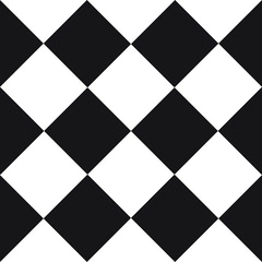 Seamless squares pattern, checkered fabric print, geometric, geo pattern, vector illustration in black and white