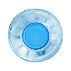 Small water bottle, top view