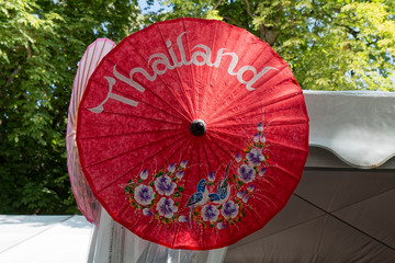 Thai, decorative, paper umbrella.