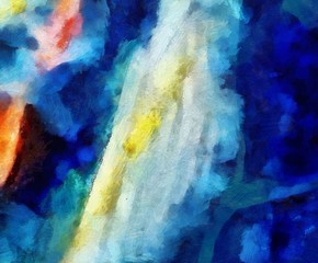 Abstract art grunge texture background. Dirty pattern for graphic design. Creative painting wallpaper. Vintage oil painting on canvas. Simple close up backdrop.