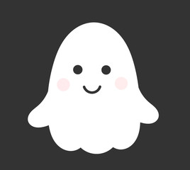 Cute smiling ghost.