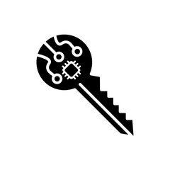 key icon trendy flat design