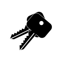 key icon trendy flat design