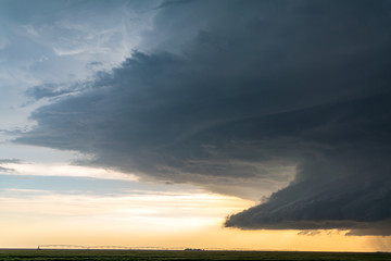Supercell in Leoti, Kansas in the Central Plains