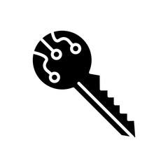 key icon trendy flat design