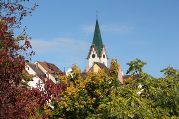 Blick über die historische Altstadt von Engen in Süddeutschland